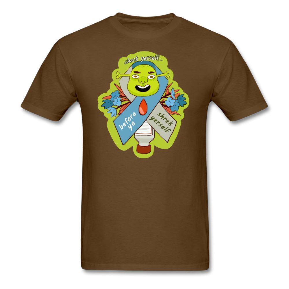 Check Yerself / Shrek Yerself Diabetes Humor Unisex T-Shirt - adult, adult t-shirt, customizable, diabetes, Diabetes awa, diabetic, Men, shrek, shrek yerself, SPOD, Sportswear, T-Shirts, Tee, Workwear