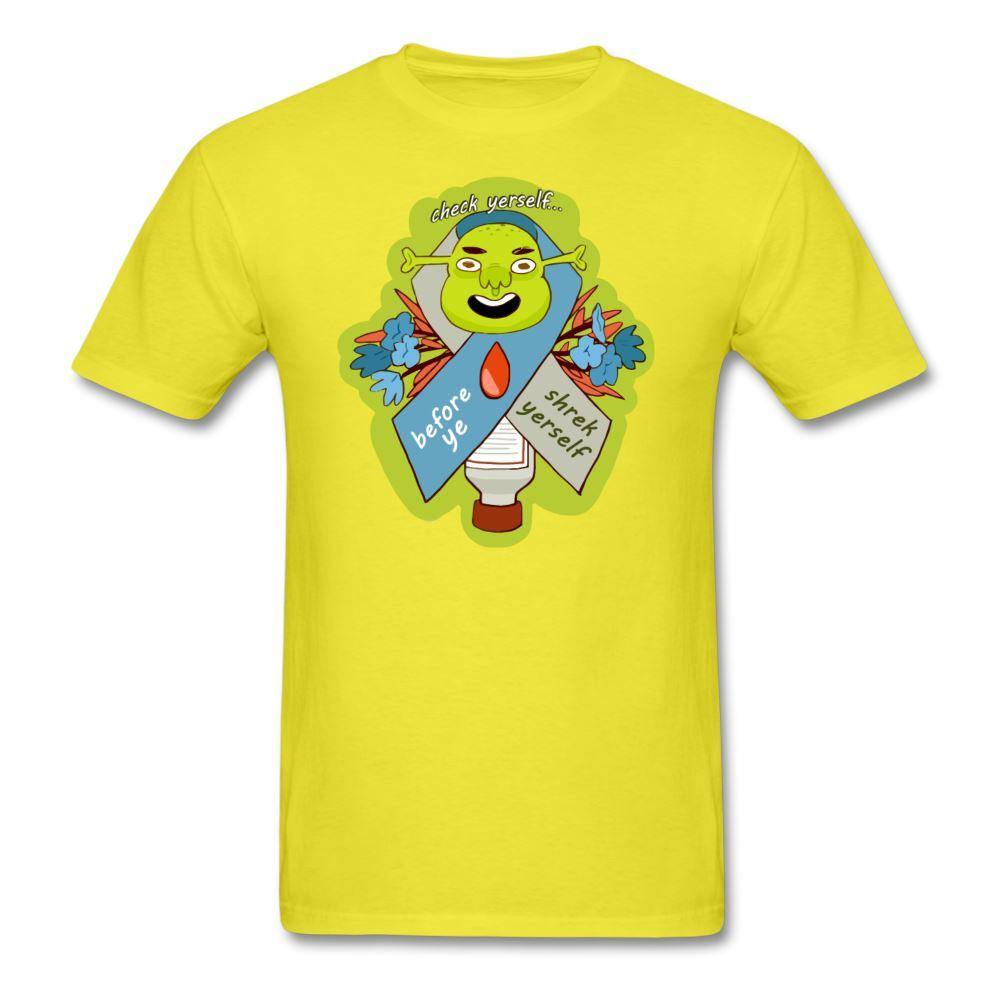 Check Yerself / Shrek Yerself Diabetes Humor Unisex T-Shirt - adult, adult t-shirt, customizable, diabetes, Diabetes awa, diabetic, Men, shrek, shrek yerself, SPOD, Sportswear, T-Shirts, Tee, Workwear