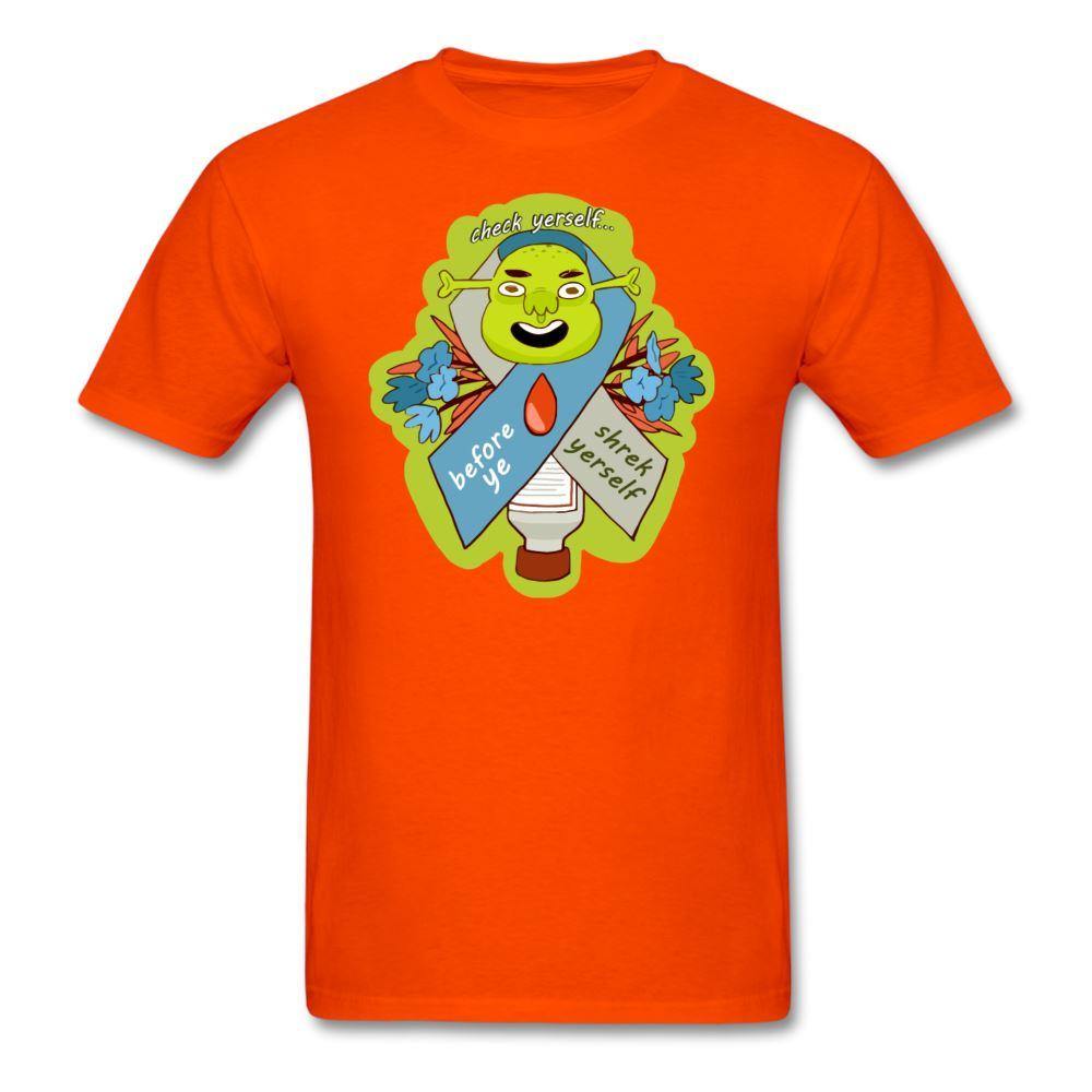 Check Yerself / Shrek Yerself Diabetes Humor Unisex T-Shirt - adult, adult t-shirt, customizable, diabetes, Diabetes awa, diabetic, Men, shrek, shrek yerself, SPOD, Sportswear, T-Shirts, Tee, Workwear