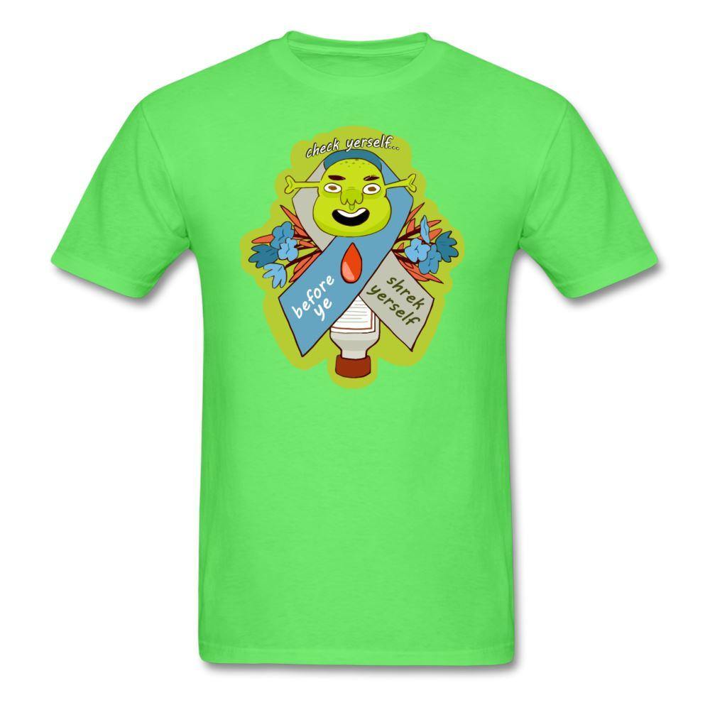 Check Yerself / Shrek Yerself Diabetes Humor Unisex T-Shirt - adult, adult t-shirt, customizable, diabetes, Diabetes awa, diabetic, Men, shrek, shrek yerself, SPOD, Sportswear, T-Shirts, Tee, Workwear