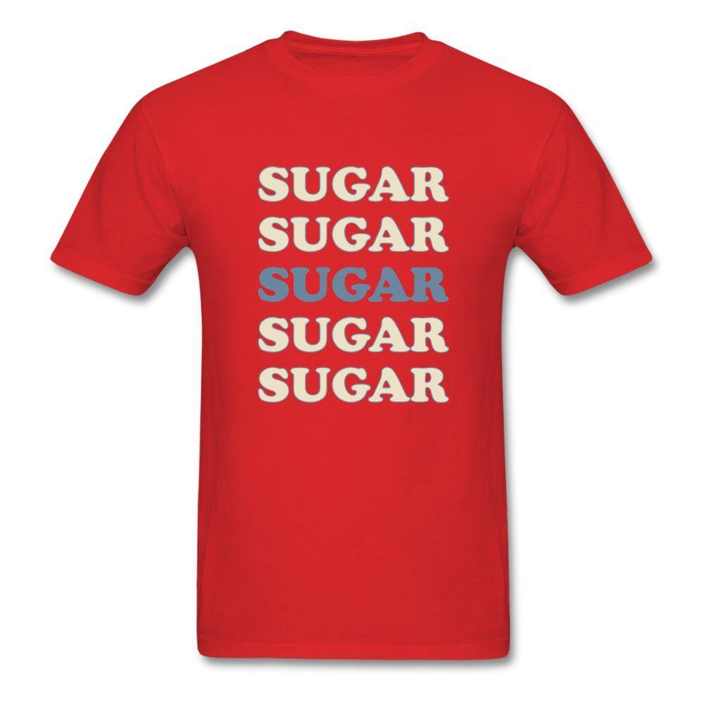 Hey Sugar Sugar Diabetes Awareness Adult Unisex T-Shirt - red