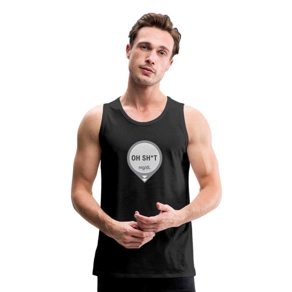 DEXCOM Oh Sh*t Crash Alert Humor Tank Top - adult t-shirt, crash alert, dexcom, funny, humor, low glucose, Men, oh crap, oh sh*t, oh shit, shirt, SPOD, Sportswear, t-shirt, Tank Tops