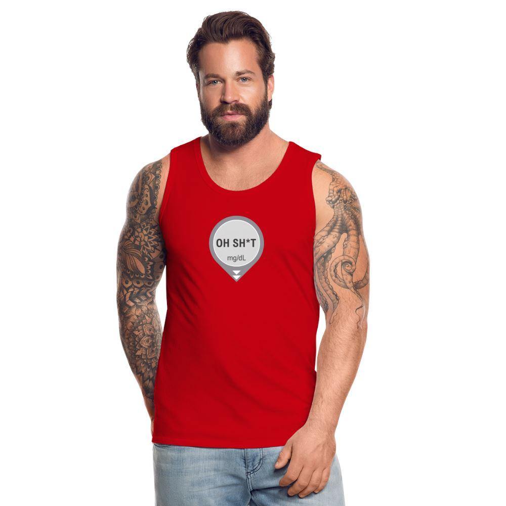 DEXCOM Oh Sh*t Crash Alert Humor Tank Top - adult t-shirt, crash alert, dexcom, funny, humor, low glucose, Men, oh crap, oh sh*t, oh shit, shirt, SPOD, Sportswear, t-shirt, Tank Tops