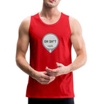 DEXCOM Oh Sh*t Crash Alert Humor Tank Top - adult t-shirt, crash alert, dexcom, funny, humor, low glucose, Men, oh crap, oh sh*t, oh shit, shirt, SPOD, Sportswear, t-shirt, Tank Tops