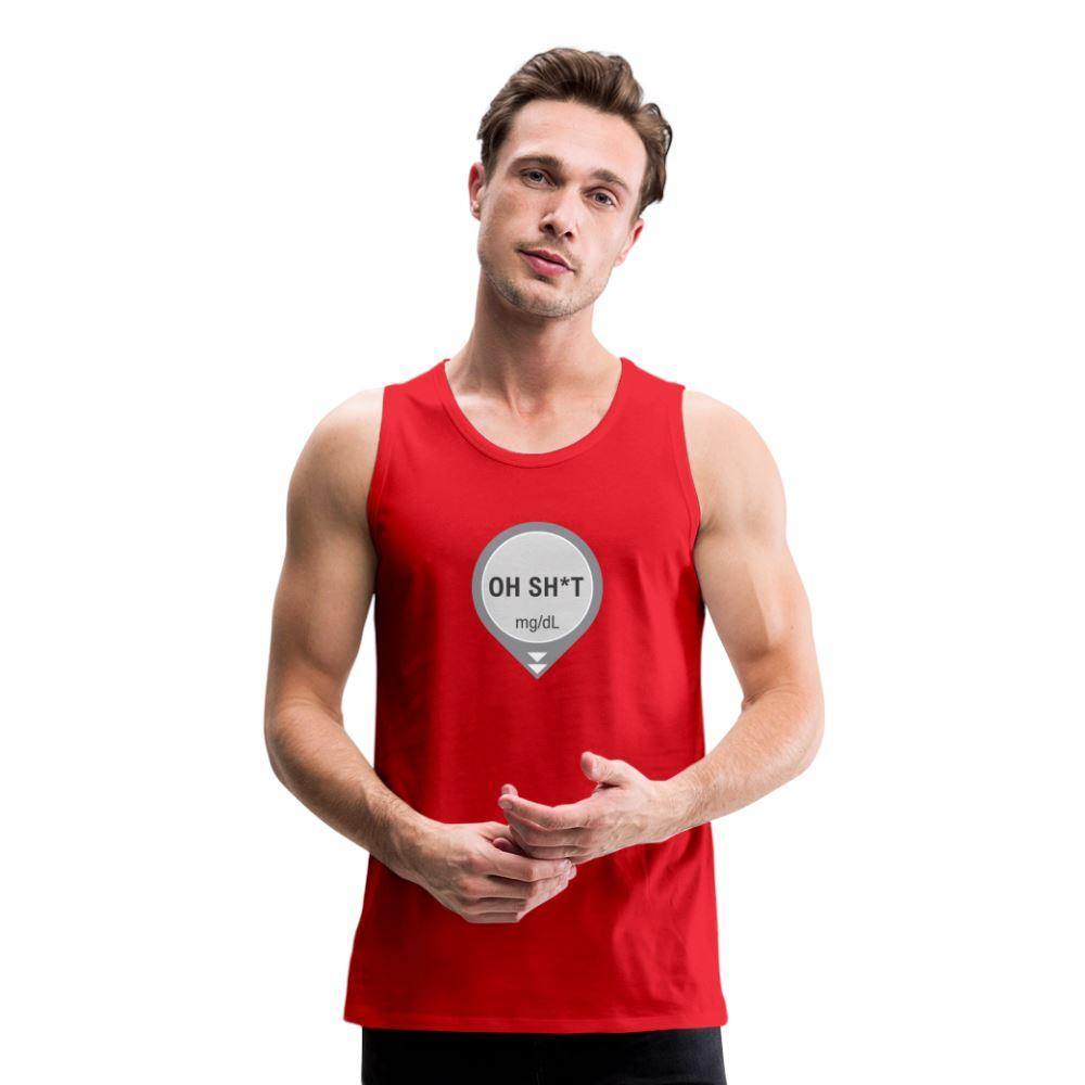 DEXCOM Oh Sh*t Crash Alert Humor Tank Top - adult t-shirt, crash alert, dexcom, funny, humor, low glucose, Men, oh crap, oh sh*t, oh shit, shirt, SPOD, Sportswear, t-shirt, Tank Tops