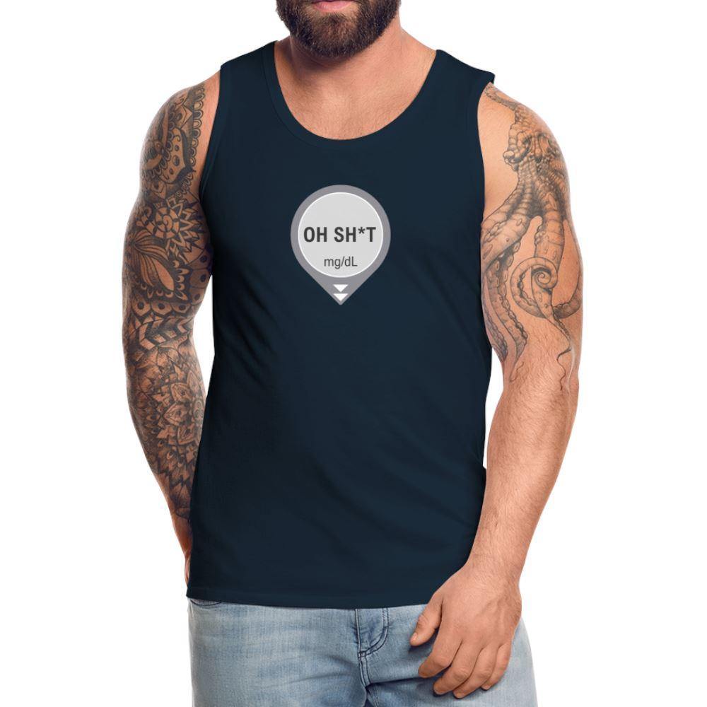 DEXCOM Oh Sh*t Crash Alert Humor Tank Top - adult t-shirt, crash alert, dexcom, funny, humor, low glucose, Men, oh crap, oh sh*t, oh shit, shirt, SPOD, Sportswear, t-shirt, Tank Tops