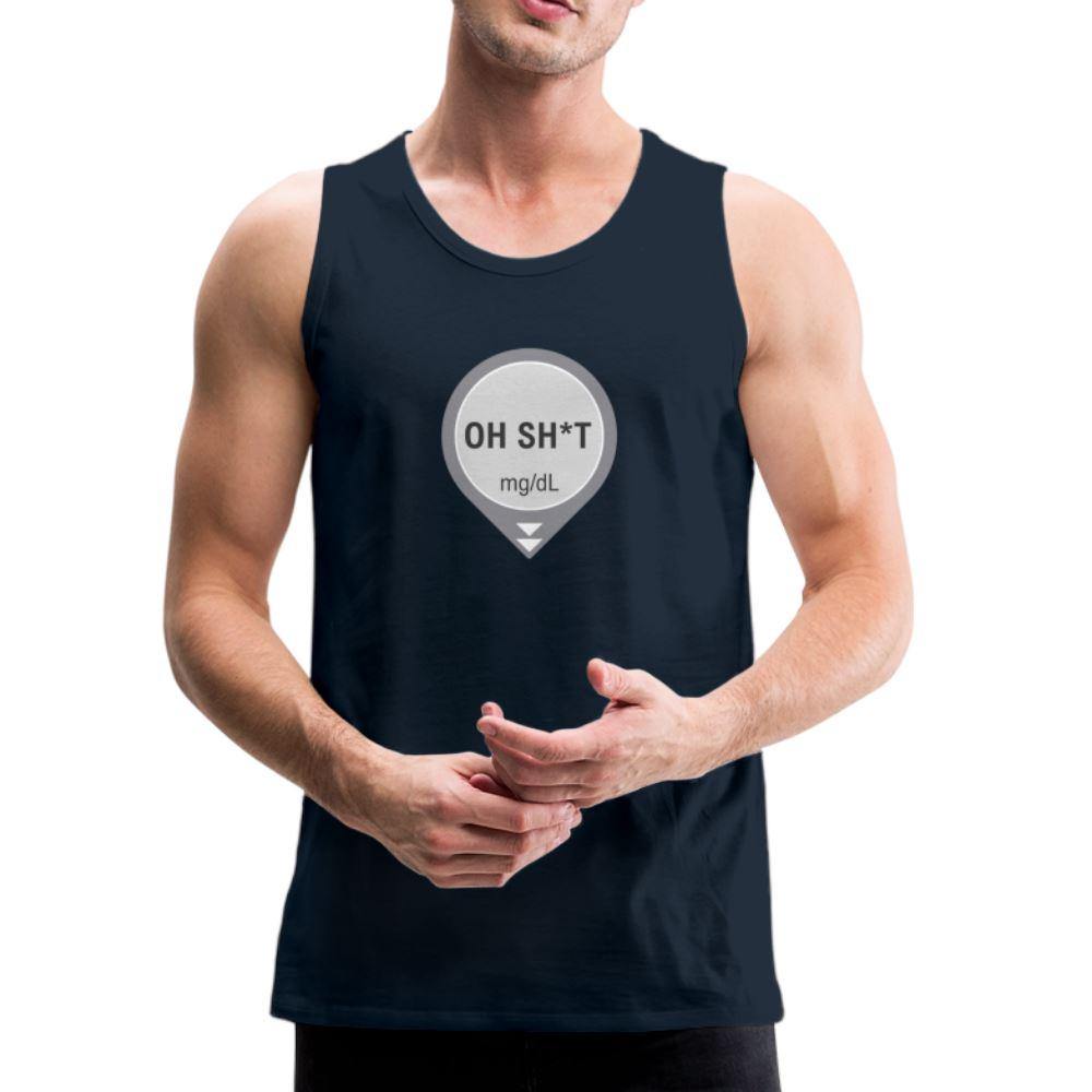 DEXCOM Oh Sh*t Crash Alert Humor Tank Top - adult t-shirt, crash alert, dexcom, funny, humor, low glucose, Men, oh crap, oh sh*t, oh shit, shirt, SPOD, Sportswear, t-shirt, Tank Tops