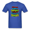 Load image into Gallery viewer, Human Costume Diabetic Zombie T-Shirt Halloween Humor : Unisex Tee Shirt - royal blue