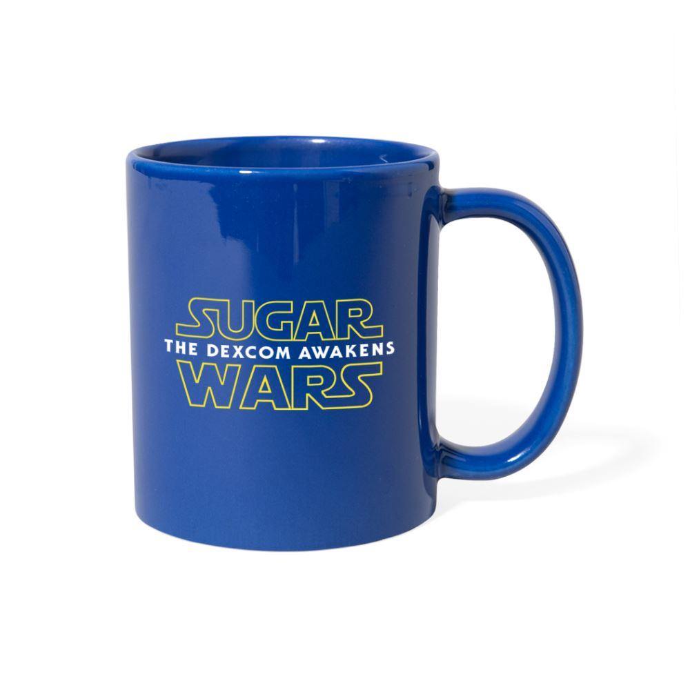 Sugar War "The Dexcom Awakens" (2021) Companion Coffee Cup - royal blue