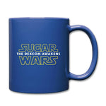 Sugar War "The Dexcom Awakens" (2021) Companion Coffee Cup - royal blue
