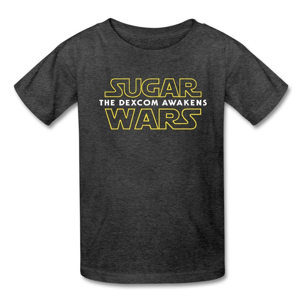 Sugar Wars "The Dexcom Awakens" (2021) Kids & Youth T-Shirt - heather black