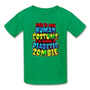 Human Costume & Diabetic Zombie Halloween Funny Youth T-Shirt - kelly green
