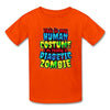 Load image into Gallery viewer, Human Costume &amp; Diabetic Zombie Halloween Funny Youth T-Shirt - orange