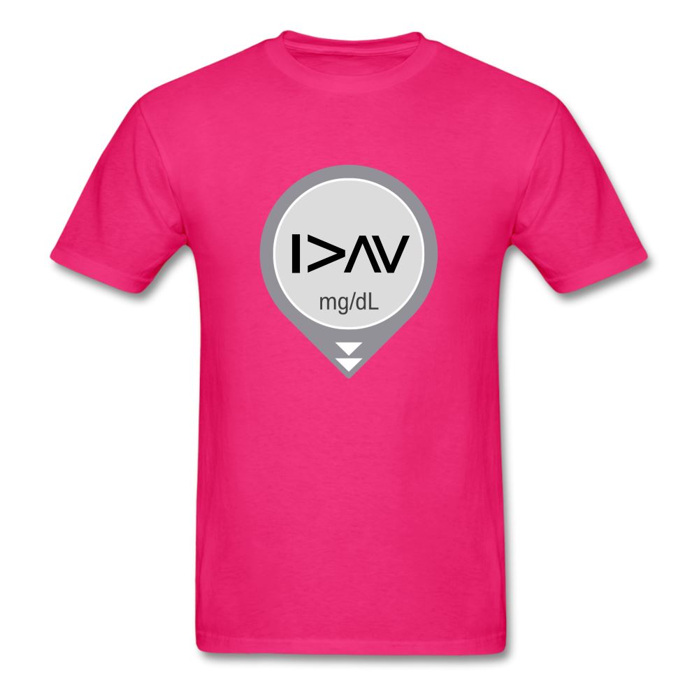 More Than Just Highs & Lows : T1D Awareness Unisex Classic T-Shirt | Fruit of the Loom 3930 SPOD fuchsia S 