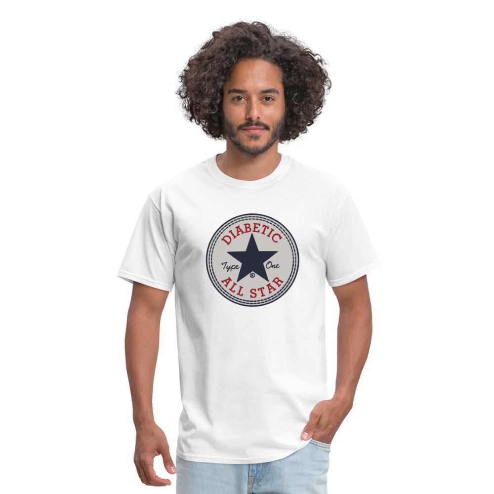 Type 1 All-Star Diabetic Morale Adult Unisex Ringspun Cotton T-Shirt Unisex Classic T-Shirt | Fruit of the Loom 3930 SPOD 