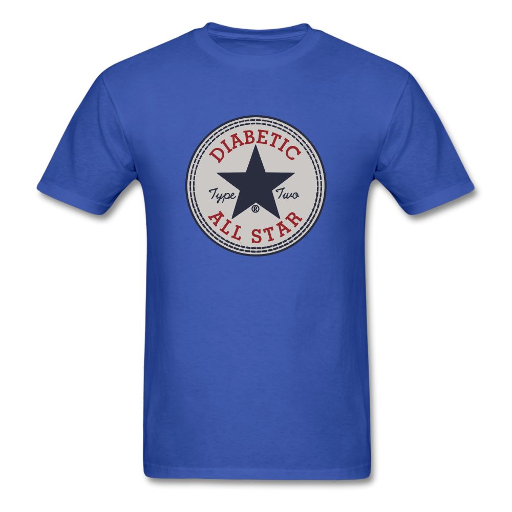 Type 2 All-Star Diabetic Adult Unisex Ringspun Cotton T-Shirt Unisex Classic T-Shirt | Fruit of the Loom 3930 SPOD royal blue S 