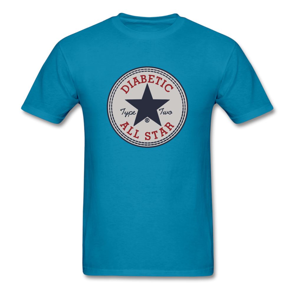 Type 2 All-Star Diabetic Adult Unisex Ringspun Cotton T-Shirt Unisex Classic T-Shirt | Fruit of the Loom 3930 SPOD turquoise S 