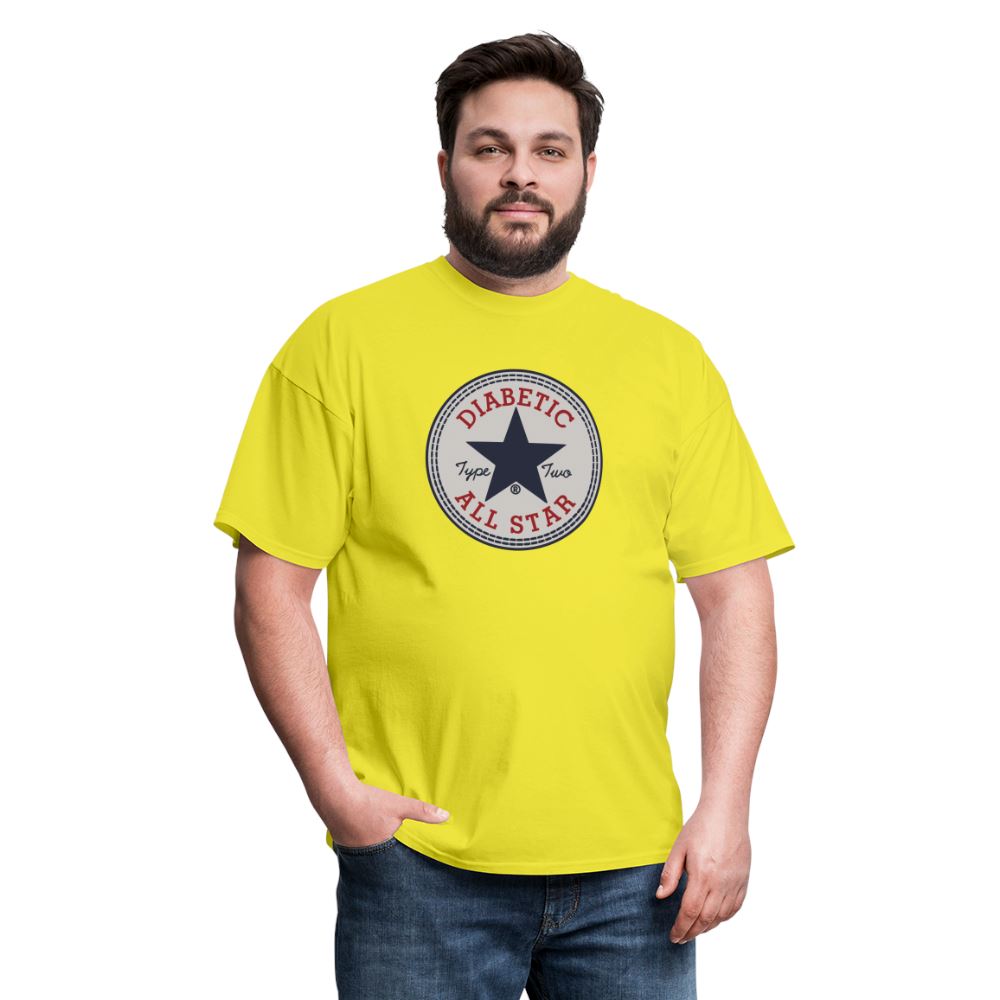 Type 2 All-Star Diabetic Adult Unisex Ringspun Cotton T-Shirt Unisex Classic T-Shirt | Fruit of the Loom 3930 SPOD 