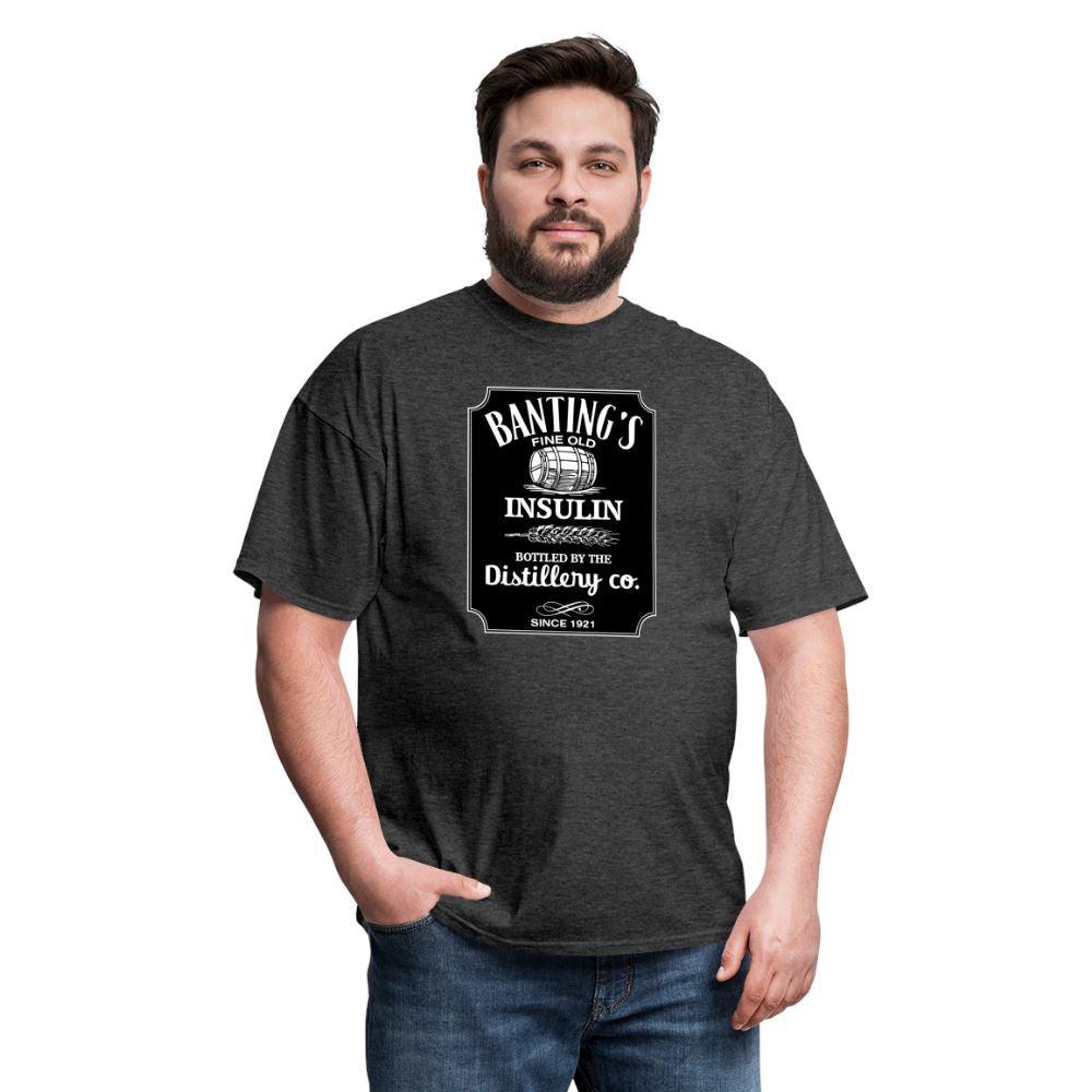 Banting's Insulin Distillery Co. Since 1921 JD Parody Adult Unisex Classic T-Shirt - 1921 insulin inventor, adult, adult shirt, adult t-shirt, banting's insulin, cotton shirt, diabetes awareness, Frederick banting, insulin inventor, jack daniels parody, SPOD, T-Shirts, type 1 humor, unisex