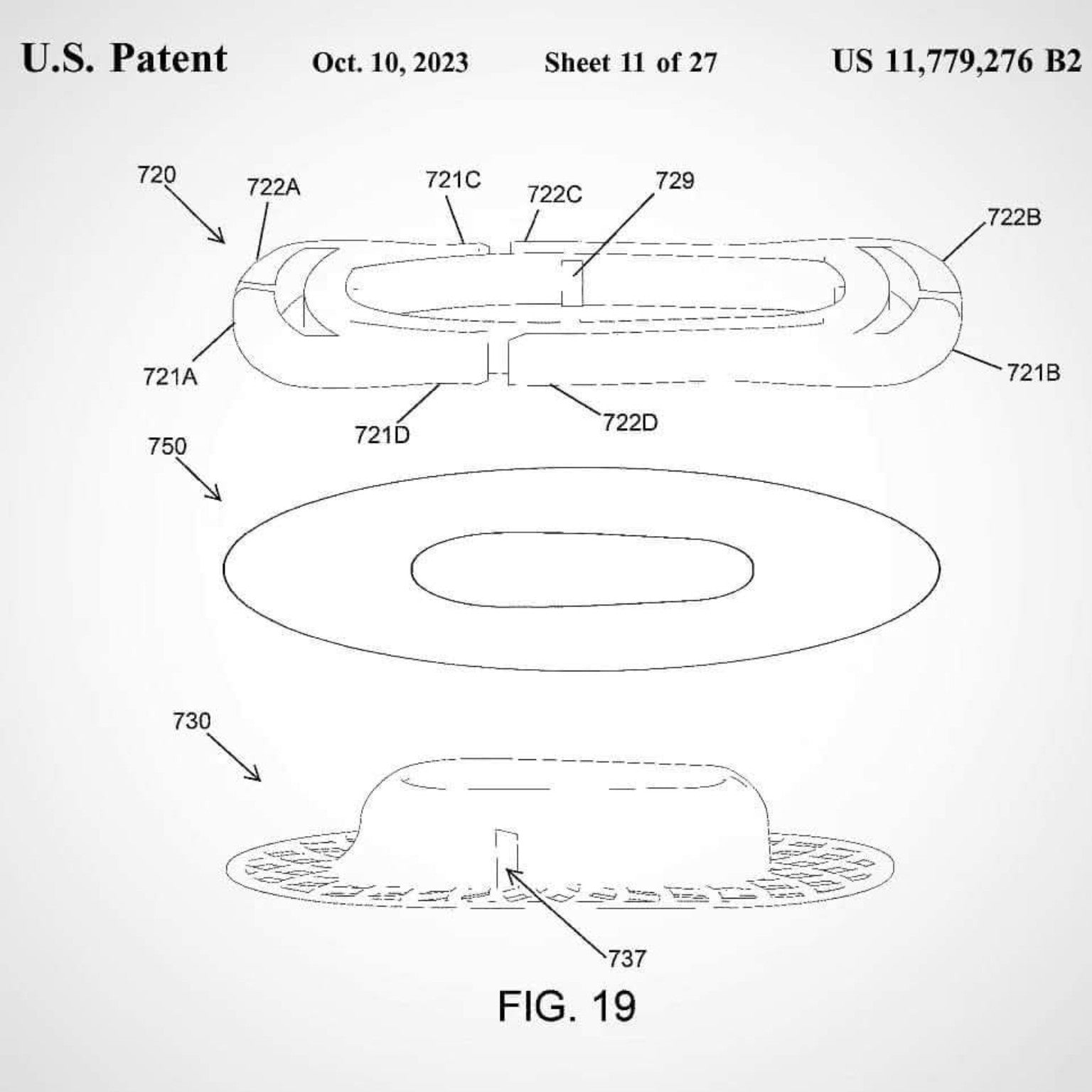 Drawing from United States Patent 11,779,276